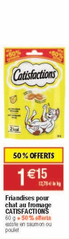 friandises pour chat au fromage Catisfactions