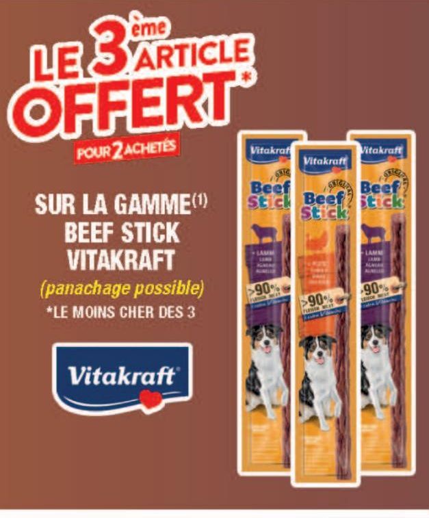 LA GAMME BEEF STICK VITAKRAFT