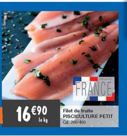 filet de truite pisciculture petit