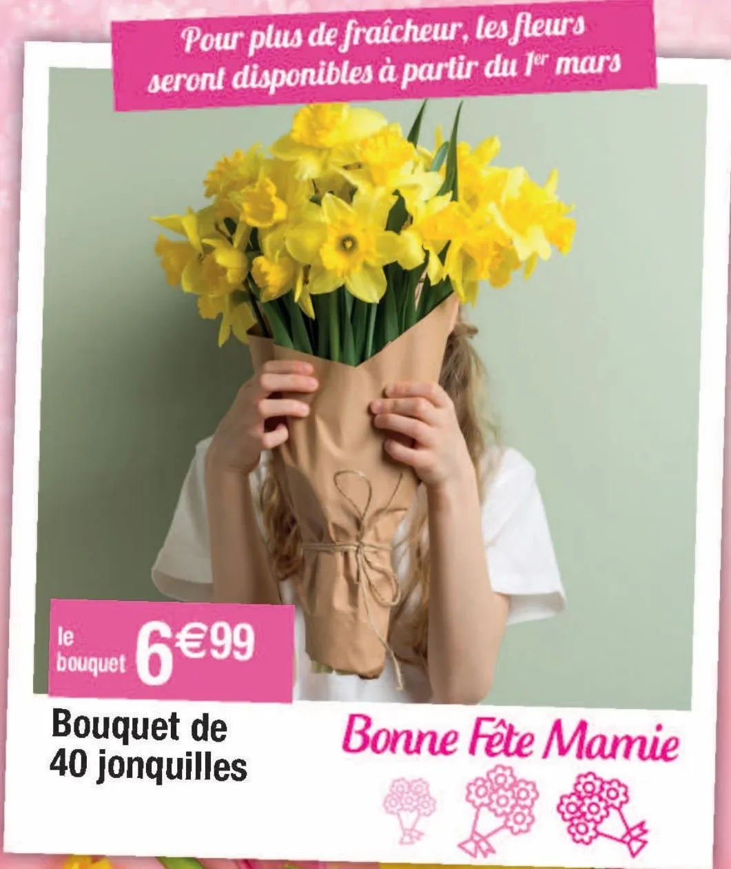 bouquet de 40 jonquilles