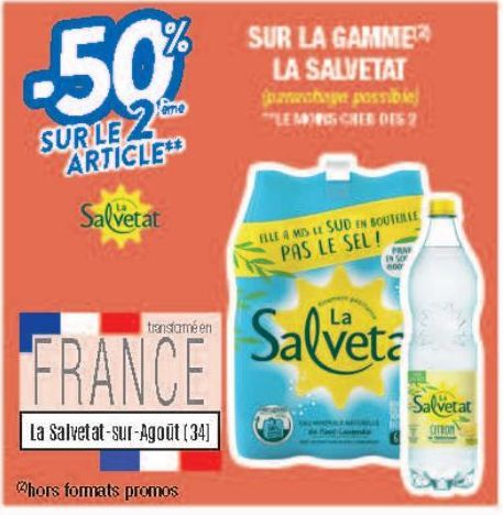 Sur la gamme La Salvetat