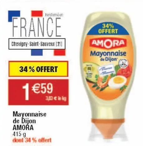 mayonnaise de dijon amora