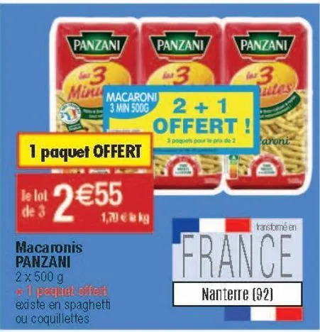 macaronis panzani