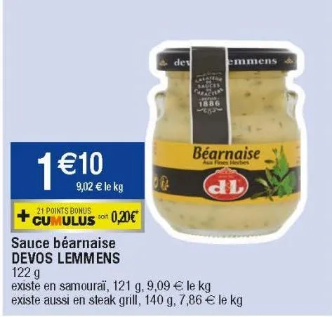 sauce béarnaise devos lemmens