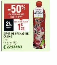 sirop de grenadine 