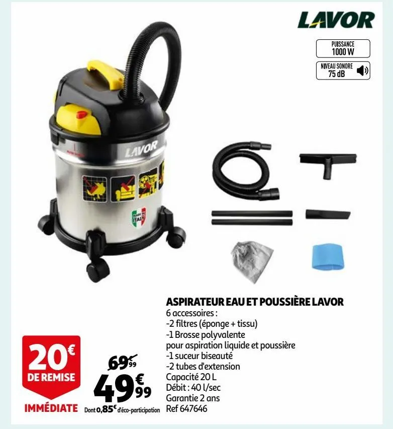 aspirateur eau et poussière lavor