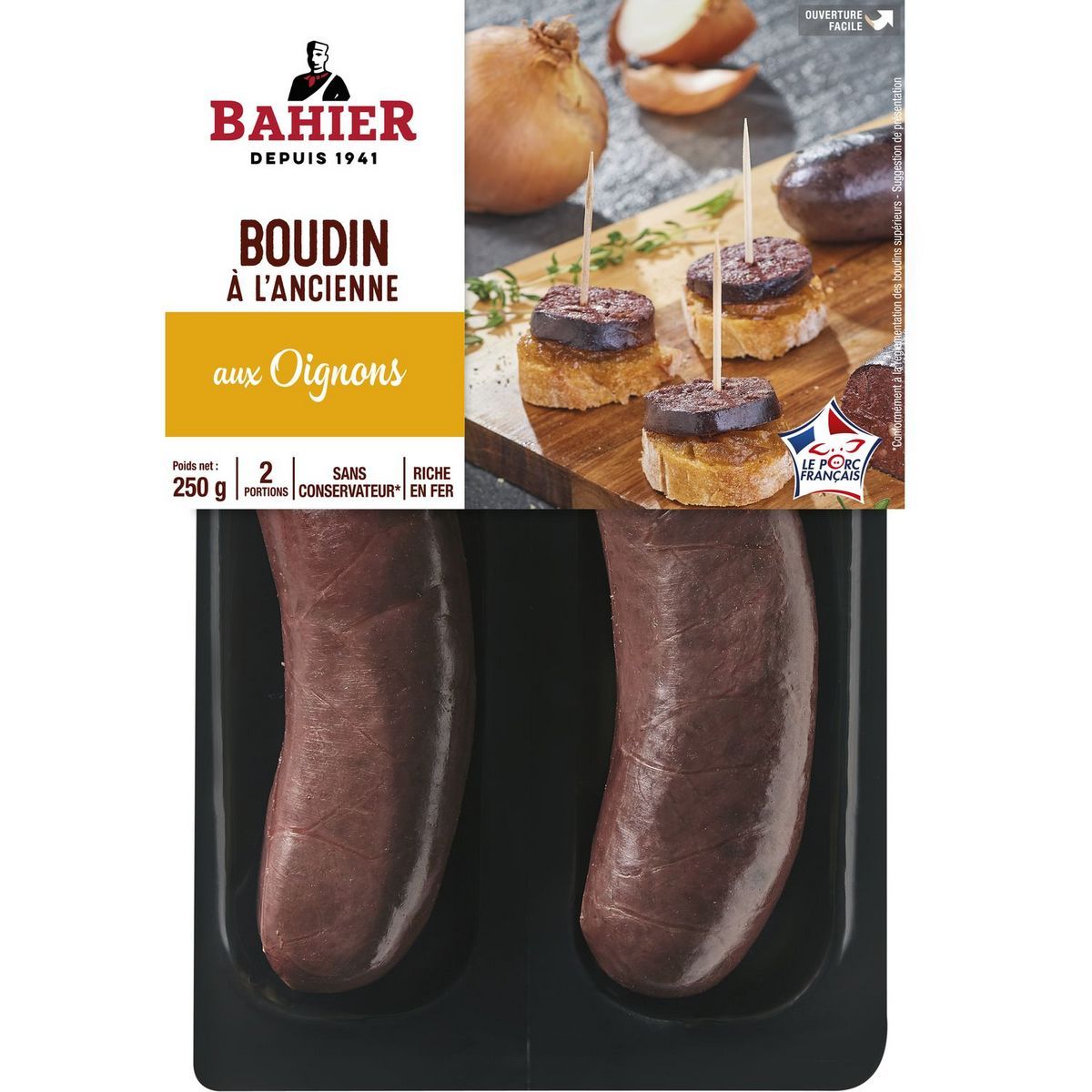 boudin noir aux oignons bahier