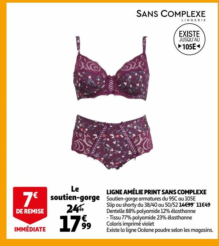 LIGNE AMÉLIE PRINT SANS COMPLEXE