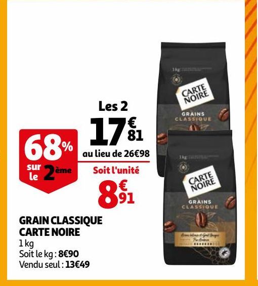 GRAIN CLASSIQUE CARTE NOIRE