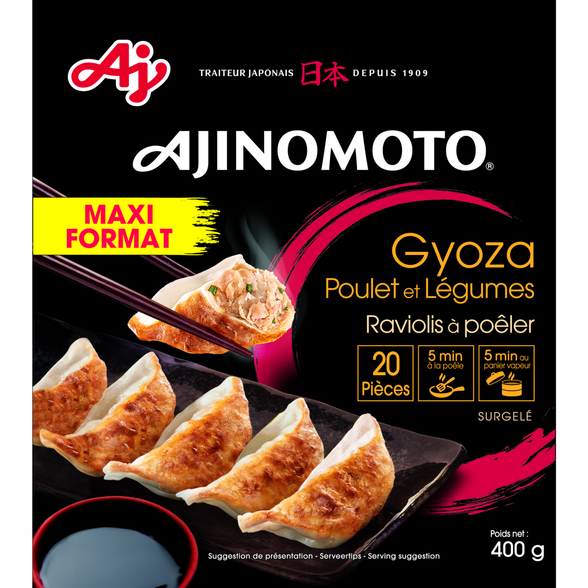 GYOZA POULET ET LÉGUMES SURGELÉ AJINOMOTO