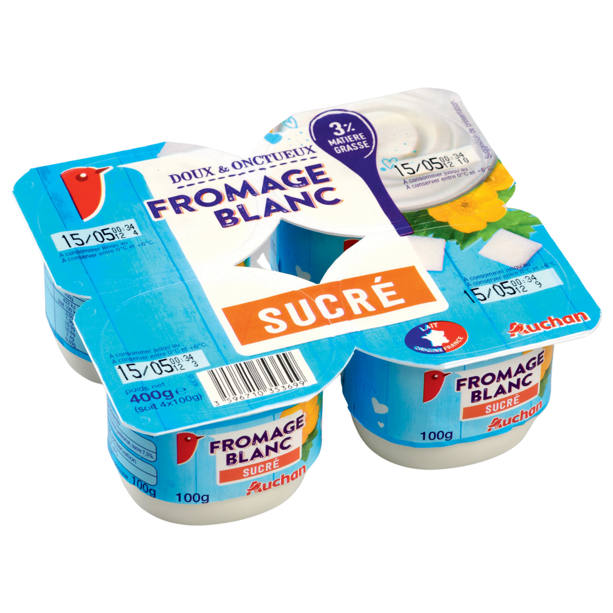 fromage frais auchan