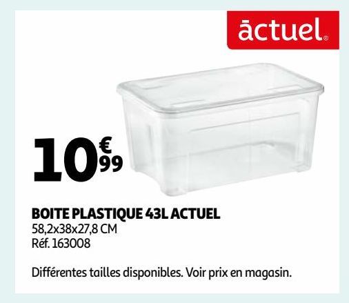 BOITE PLASTIQUE 43L ACTUEL