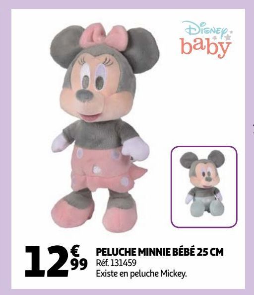 PELUCHE MINNIE BÉBÉ 25 CM