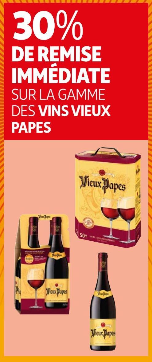 La gamme des vins vieux papes