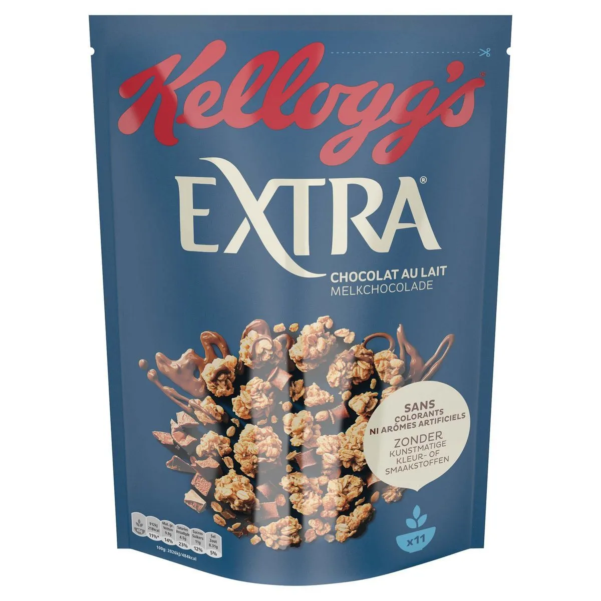 céréales extra chocolat lait kellogg's