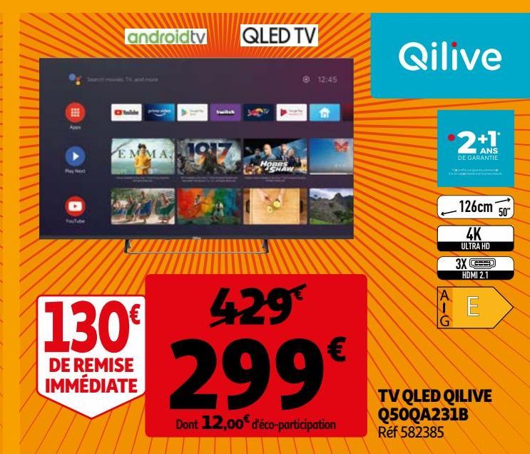 TV QLED QILIVE Q50QA231B