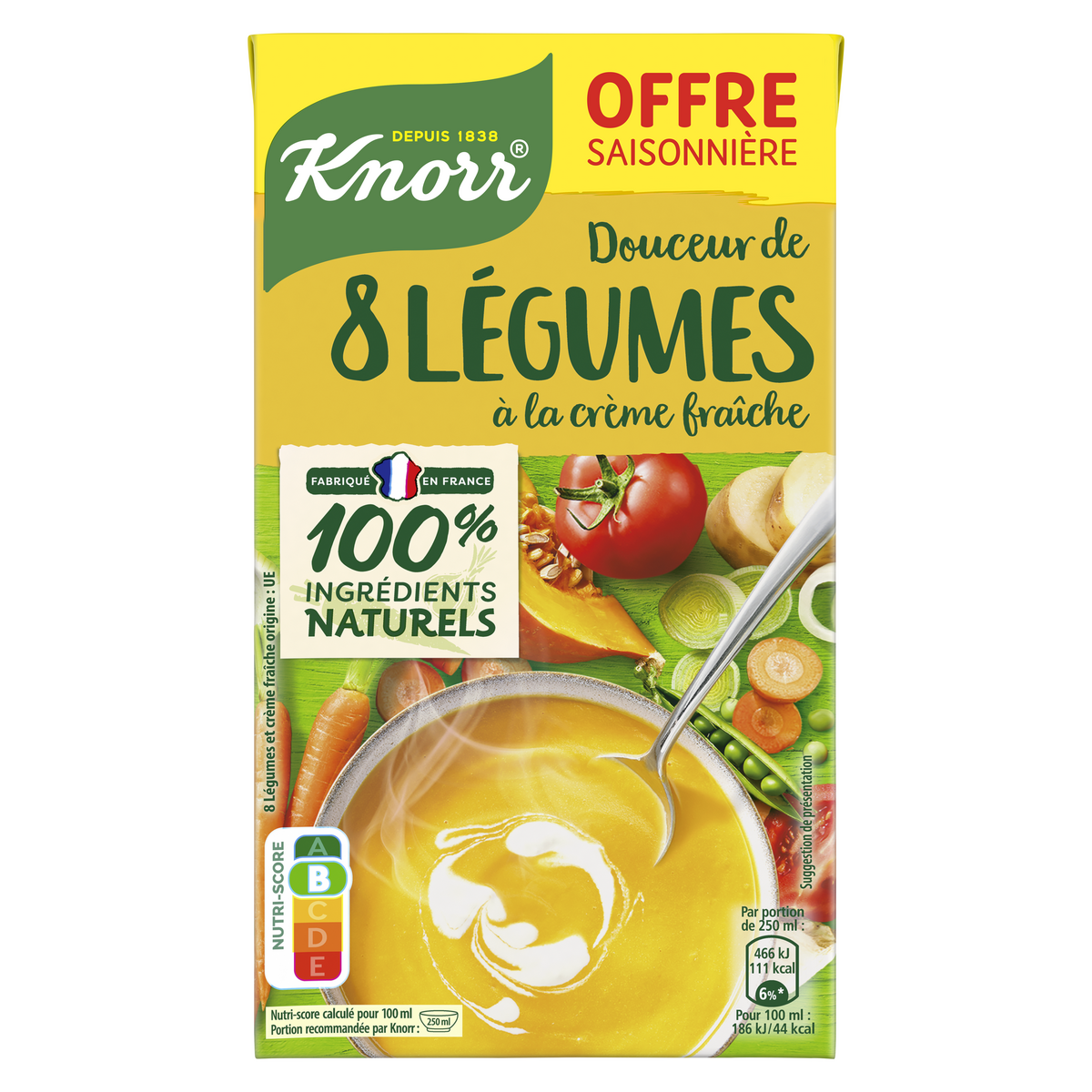 DOUCEUR 8 LÉGUMES À LA CRÈME FRAÎCHE KNORR