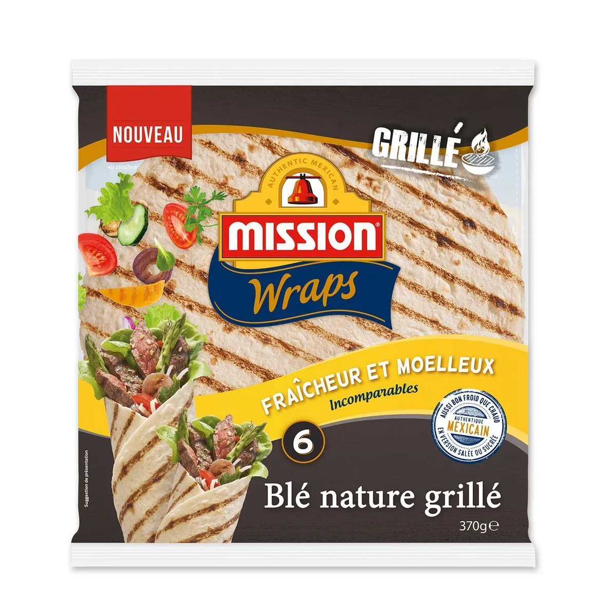 wraps blé nature grillé mission