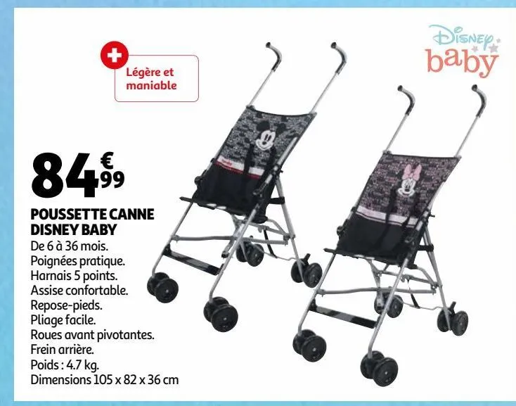 poussette canne disney baby