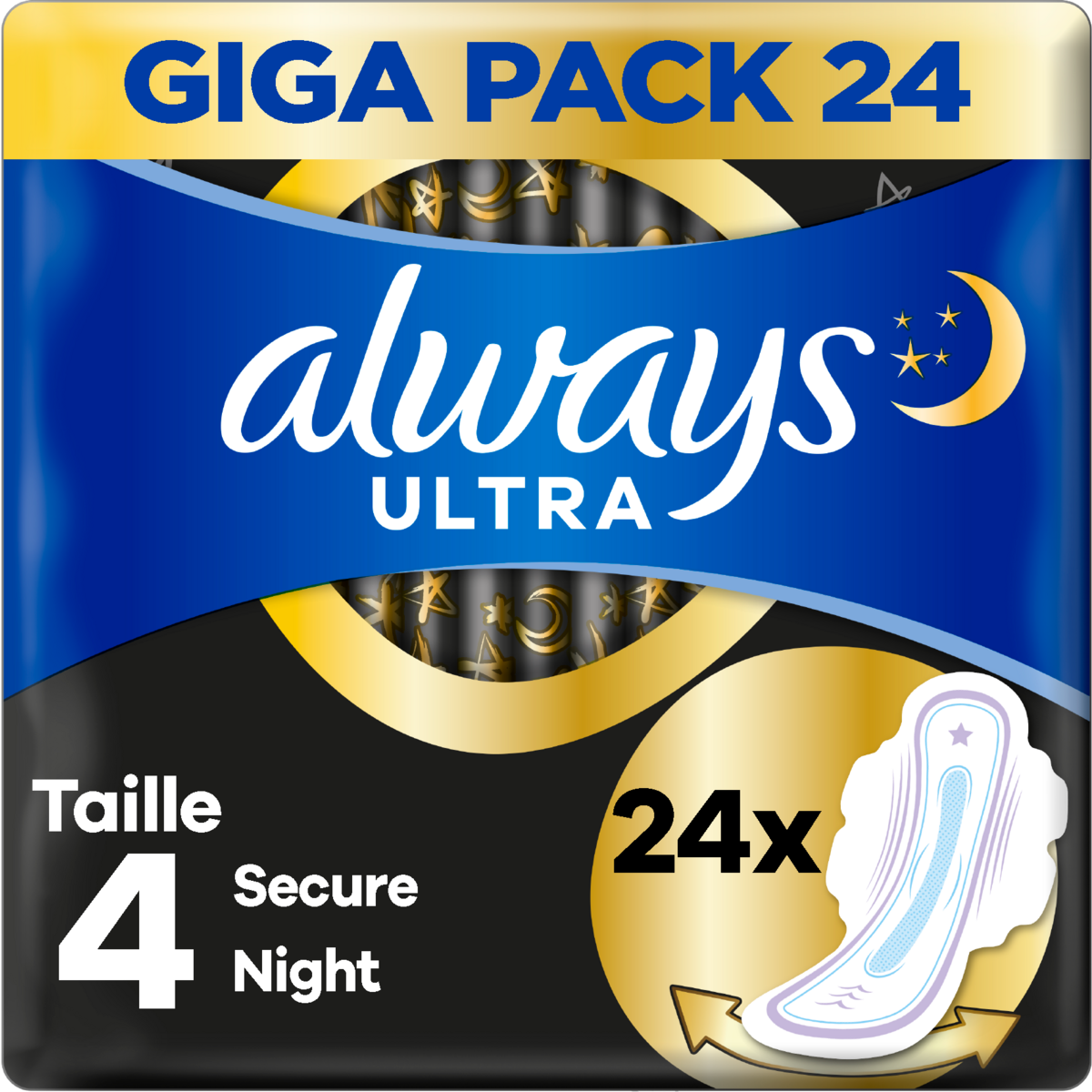 SERVIETTES ALWAYS ULTRA SECURE NIGHT