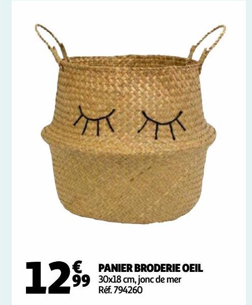 PANIER BRODERIE OEIL