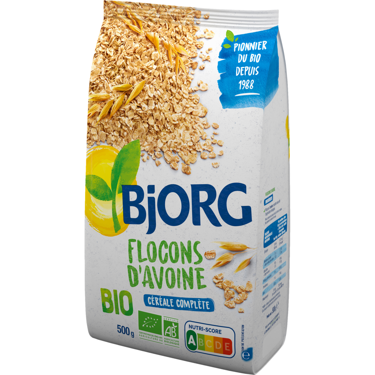 céréales flocon avoine nature bio Bjorg