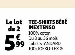 TEE-SHIRTS BÉBÉ INEXTENSO