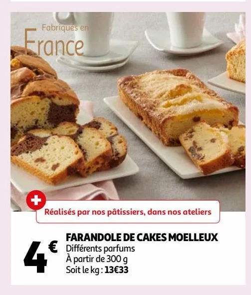 farandole de cakes moelleux