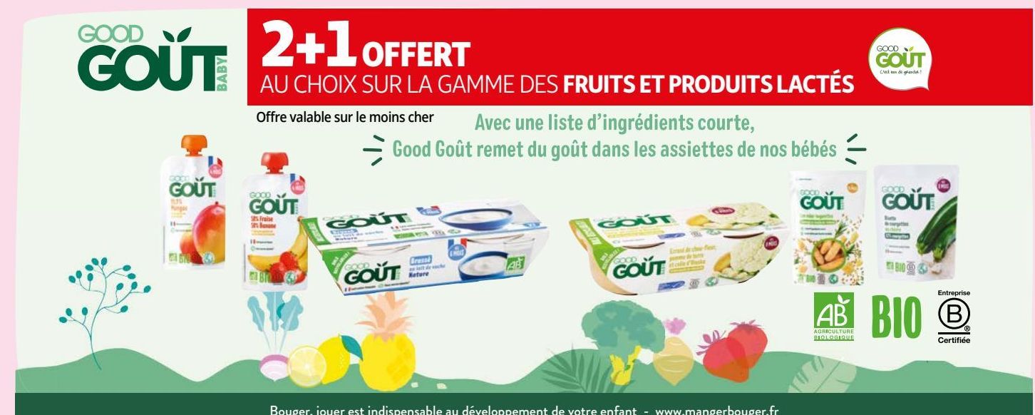 LA GAMME DES FRUITS ET PRODUITS LACTÉS