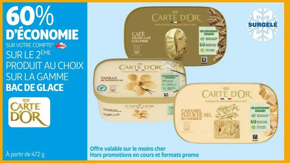 la gamme bac de glace carte d´or