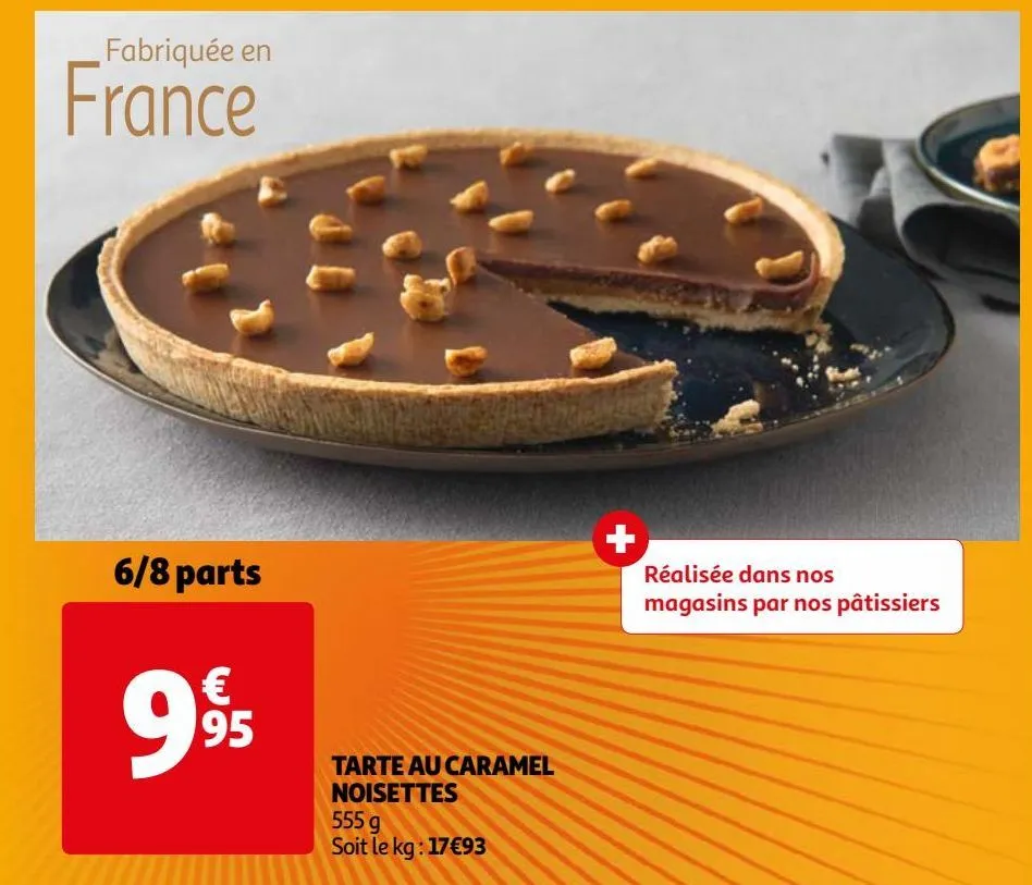 tarte au caramel noisettes