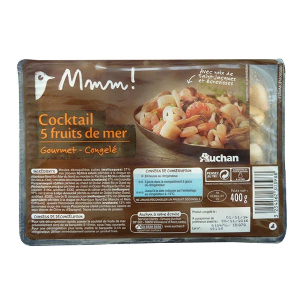 cocktail de fruits de mer gourmet congel{e MMM!