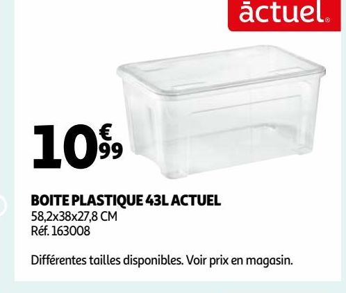 BOITE PLASTIQUE 43L ACTUEL