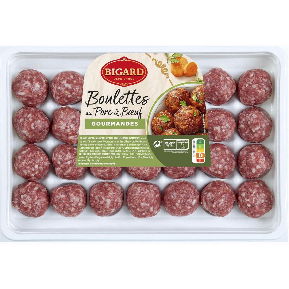 28 BOULETTES AU BŒUF BIGARD(1)