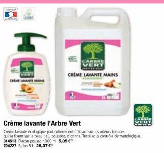 crème L'Arbre Vert