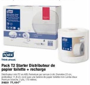 distributeur de papier toilette Tork