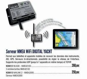 soort 16.430 sadd#1.994011643  jpg 20  serveur nmea wifi digital yacht  permet aux tablettes et appareils mobiles de recevoir les données des instruments, ais, gps. serveurs bi-directionnels, possibil