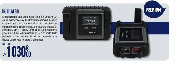 iridium go  lindispensable pour votre météo en mer ! l'iridium go! est un point d'accès wi-fi offrant une connexion mondiale et permettant des communications voix et data sur smartphones ou tablettes 