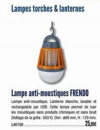 Lampe anti-moustiques 