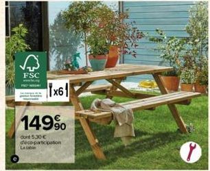 FSC  Tx61  149%  dont 5,30 € deco-participation 