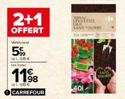 tourbe Carrefour