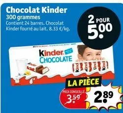 chocolat kinder