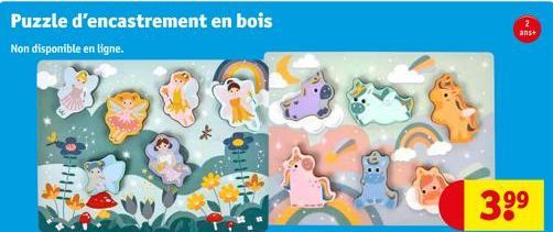 Puzzle  Non disponible en ligne.  d'encastrement en bois  HHHH  9:  3.⁹⁹  2 ans+  