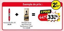 cara Pro XXL U  18.99  Exemple de prix :  Midnight Su Age Perfect Cell Renaissance L'Ol  Paris 25.99  (2  2 POUR  448 3374 