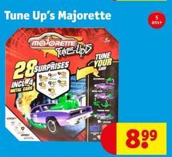MAJOREME  Tune Up's Majorette  28SURPRISES  INCLA ITAL CARS  TONE-465  TUNE YOUR  ans+  89⁹ 