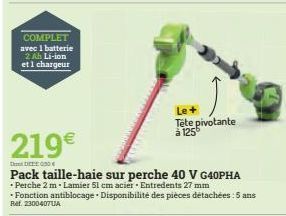 taille-haie sur perche 