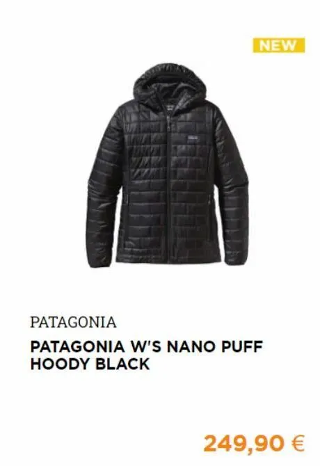 new  patagonia  patagonia w's nano puff hoody black  249,90 € 