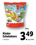 Ke  Schoko  Bons  30  200 g  Kinder  Schokobons 349  2004 