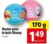 siny bath bomb  boules pour le bain disney  bath  170 g  1.49 