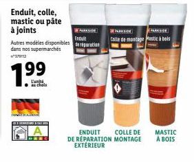 mastic à bois 